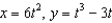Determine the t intervals on which the curve   is concave downward or concave upward. A)  concave downward:   ; concave upward:   B)  concave downward:   ; concave upward:   C)  concave downward:   ; concave upward:   D)  concave downward:   ; concave upward:   E)  concave downward:   ; concave upward:  