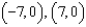 Find an equation of the hyperbola with vertices   and asymptotes   . A)    B)    C)    D)    E)   