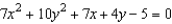 Classify the graph of the equation as a circle, a parabola, an ellipse, or a hyperbola.   A)  parabola B)  ellipse C)  circle D)  hyperbola