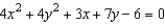 Classify the graph of the equation as a circle, a parabola, an ellipse, or a hyperbola.   A)  parabola B)  circle C)  ellipse D)  hyperbola