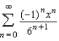 Find a geometric power series for the function   centered at 0. A)    B)    C)    D)    E)   