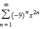 Identify the interval of convergence of a power series   . A)    B)    C)    D)    E)   