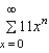 State where the power series   is centered. A)  1 B)    C)  0 D)  11 E)  -11
