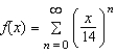 Consider the function given by   . Find the interval of convergence for   . A)    B)    C)    D)    E)   