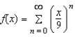Consider the function given by   . Find the interval of convergence for   . A)    B)    C)    D)    E)   