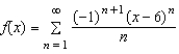 Consider the function given by   . Find the interval of convergence for   . A)    B)    C)    D)    E)   