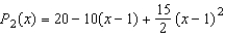 Consider the function   and its second-degree polynomial   at   Compute the value of   and   Round your answer to four decimal places. A)    B)    C)    D)    E)   