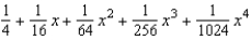 Find the fourth degree Maclaurin polynomial for the function.   A)    B)    C)    D)    E)   