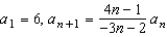 The terms of a series   are defined recursively. Determine the convergence or divergence of the series. Explain your reasoning.   A)  converges; Ratio Test B)  diverges; Ratio Test C)  diverges; Integral Test D)  converges; Alternating Series Test E)  converges; Root Test