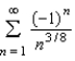 Determine whether the series   converges absolutely, converges conditionally, or diverges. A)    B)  diverges C)   