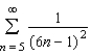 Consider the series   . The sum of the series is   Find the sum of the series   . A)  1.5932 B)  1.5632 C)  1.6132 D)  1.6232 E)  1.5732