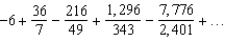 Write the first five terms of the sequence of partial sums.   A)    B)    C)    D)    E)   