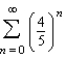 Match the series with the graph of its sequence of partial sums.   A)    B)    C)    D)    E)   