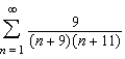 Find the sum of the convergent series.   A)    B)    C)    D)    E)   