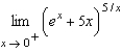 Evaluate the limit   using L'Hopital's Rule if necessary. A)    B)    C)  1 D)    E)   