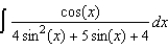 Use integration tables to find   . A)    B)    C)    D)    E)   
