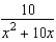 Write the form of the partial fraction decomposition for the following rational expression.   A)    B)    C)    D)    E)   
