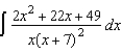 Use partial fractions to find the integral   . A)    B)    C)    D)    E)   