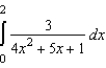 Evaluate the definite integral   . A)    B)    C)    D)    E)   