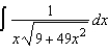 Find the indefinite integral.   A)    B)    C)    D)    E)   