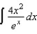 Find the indefinite integral.   A)    B)    C)    D)    E)   
