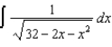 Find the indefinite integral   . A)    B)    C)    D)    E)   