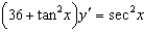 Solve the differential equation   . A)    B)    C)    D)    E)   