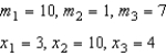 Find the center of mass of the point masses lying on the x-axis.   A)    B)    C)    D)    E)   