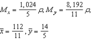 <strong>Find M<sub>x</sub>, M<sub>y</sub>, and for the lamina of uniform density bounded by the graphs of the equations .</strong> A) B) C) D) E)