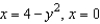 Find M<sub>x</sub>, M<sub>y</sub>, and   for the lamina of uniform density   bounded by the graphs of the equations   . A)    B)    C)    D)    E)   