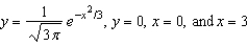 Use the shell method to set up and evaluate the integral that gives the volume of the solid generated by revolving the plane region bounded by   about the y-axis. Round your answer to three decimal places. A)  5.987 B)  0.561 C)  2.047 D)  0.972 E)  2.917