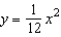 A solid is generated by revolving the region bounded by   and   about the y-axis. A hole, centered along the axis of revolution, is drilled through this solid so that one-fourth of the volume is removed. Find the diameter of the hole. Round your answer to three decimal places. A)  10.733 B)  11.167 C)  4.392 D)  2.536 E)  8.785