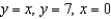 Find the volume of the solid generated by revolving the region bounded by the graphs of the equations about the line   .   A)    B)    C)    D)    E)   
