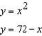 Find the area of the region bounded by equations by integrating (i)  with respect to x and (ii)  with respect to y.   A)    B)    C)    D)    E)   