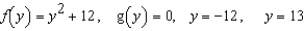 Find the area of the region bounded by the graphs of the algebraic functions.   A)    B)    C)    D)    E)   