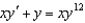 Solve the Bernoulli differential equation   . A)    B)    C)    D)    E)   
