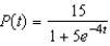 The logistic function   models the growth of a population. Determine when the population reaches   of the maximum carrying capacity. Round your answer to three decimal places. A)  4.317 B)  3.000 C)  0.474 D)  0.677 E)  0.301