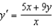 Solve the homogeneous differential equation   . A)    B)    C)    D)    E)   