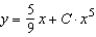 Solve the homogeneous differential equation   . A)    B)    C)    D)    E)   