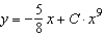 Solve the homogeneous differential equation   . A)    B)    C)    D)    E)   