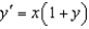 Solve the differential equation.   A)    B)    C)    D)    E)   