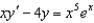 Which of the following is a solution of the differential equation   ? A)    B)    C)    D)    E)   