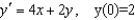 Use Euler's Method to make a table of values for the approximate solution of the following differential equation with specified initial value. Use 5 steps of size 0.15.   A)    B)    C)    D)    E)   