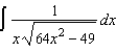 Find the indefinite integral.   A)    B)    C)    D)    E)   