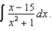 Find the integral   A)    B)    C)    D)    E)   