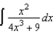 Find the indefinite integral   . A)    B)    C)    D)    E)   