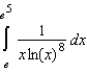Evaluate the definite integral   . A)    B)    C)    D)    E)   