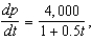 Suppose a population of bacteria is changing at a rate of   where t is the time in days. The initial population (when t = 0)  is 1,500. Identify an equation that gives the population at any time t and use it to find the population when   days. Round your answer to the nearest integer. A)  12,783 B)  11,525 C)  13,533 D)  10,772 E)  11,522