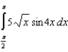 Use the Trapezoidal Rule to approximate the value of the definite integral   with   . Round your answer to four decimal places. A)  -8.0654 B)  -4.0327 C)  -2.0164 D)  -1.0082 E)  -0.5041
