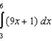 Use the error formula to estimate the error in approximating the integral   with   using Trapezoidal Rule. A)  3 B)  1 C)  6 D)  0 E)  9